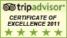 Rated one of Canada's Top 25 B&B's by Trip Advisor